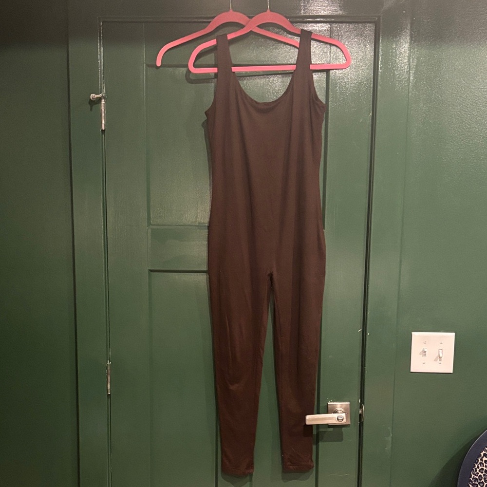 Women's Bumpsuit Maternity Brown Jumpsuit